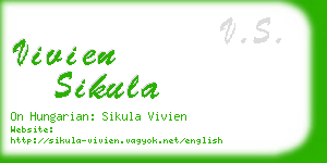 vivien sikula business card